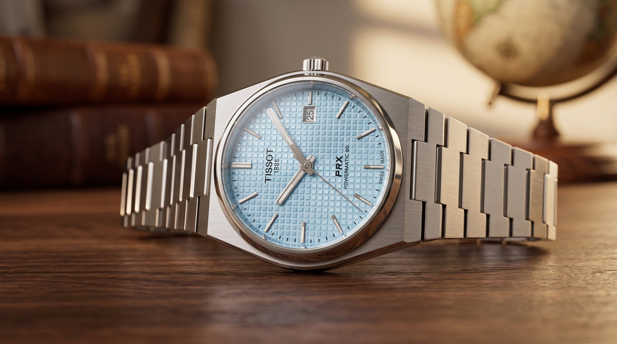 Tissot PRX Sky Blue Structure Style Watch