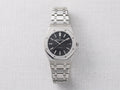 AP Royal Oak Style Black Dial Men’s Watch – Silver Stainless Steel Bracelet