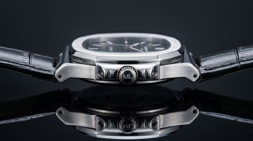 Martyn Line Black Strap Watch