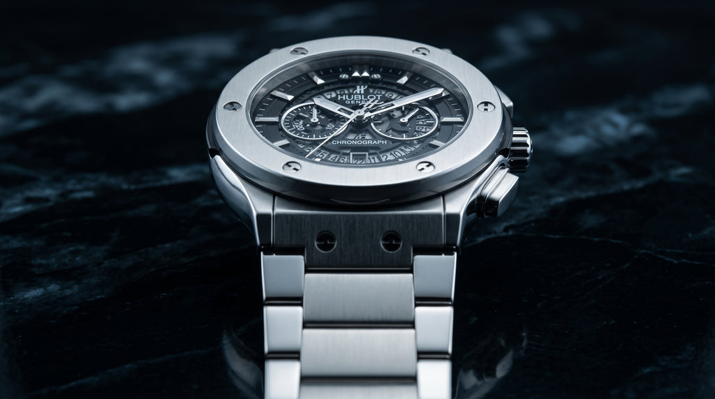 Hublot Diamond Cut Black Dial Watch