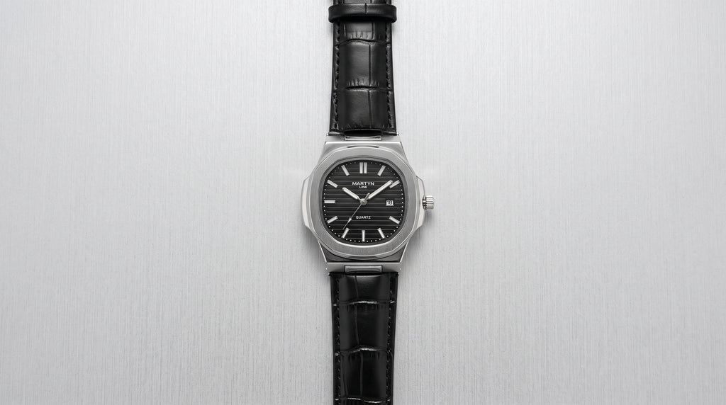 Martyn Line Black Strap Watch