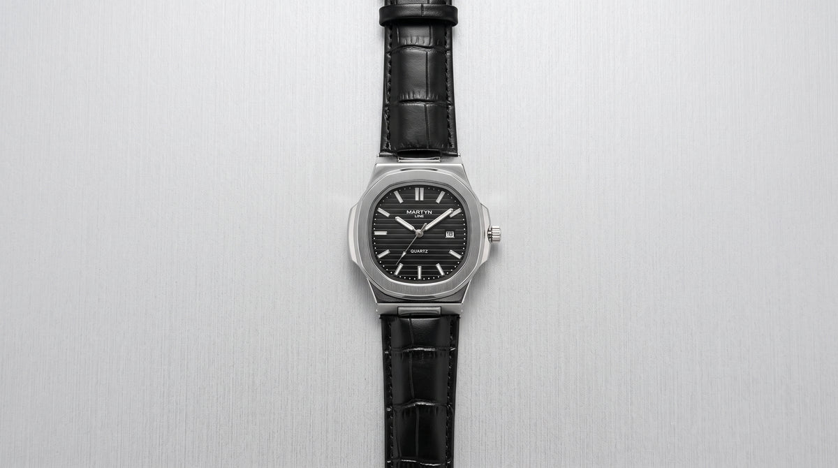 Martyn Line Black Strap Watch