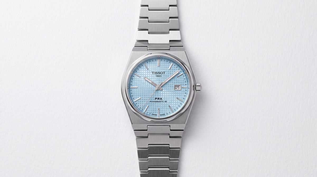 Tissot PRX Sky Blue Structure Style Watch